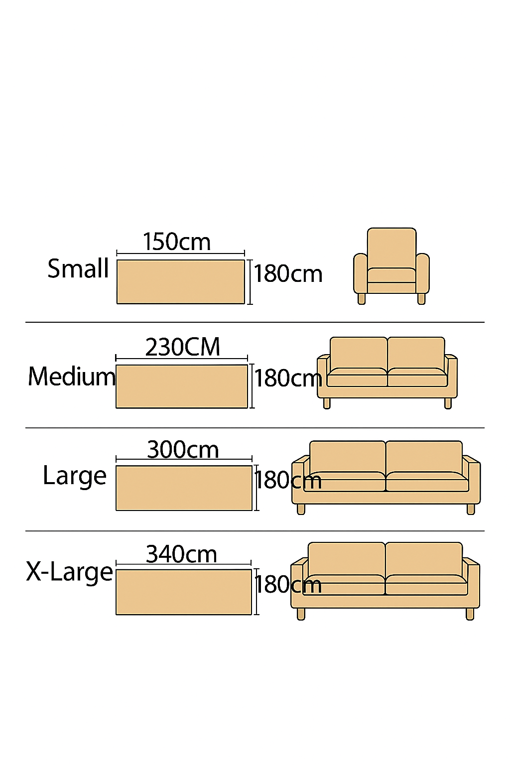 Couch Cover Crème Coffee