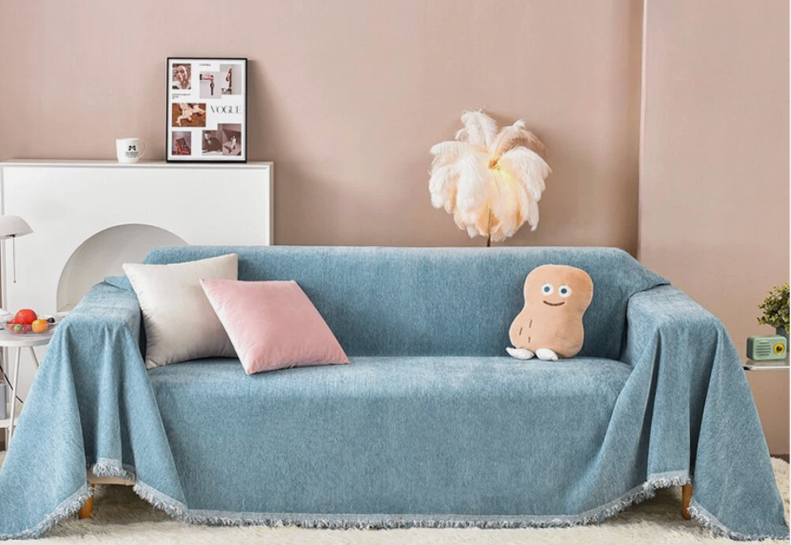 Couch Cover Turquoise Blue