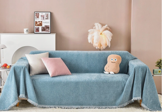 Couch Cover Turquoise Blue