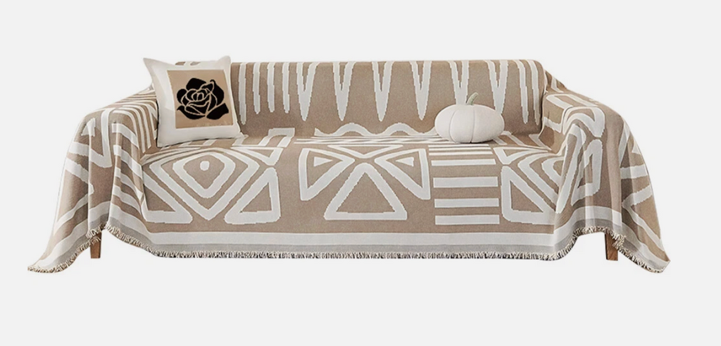 Couch Cover Crème Coffee