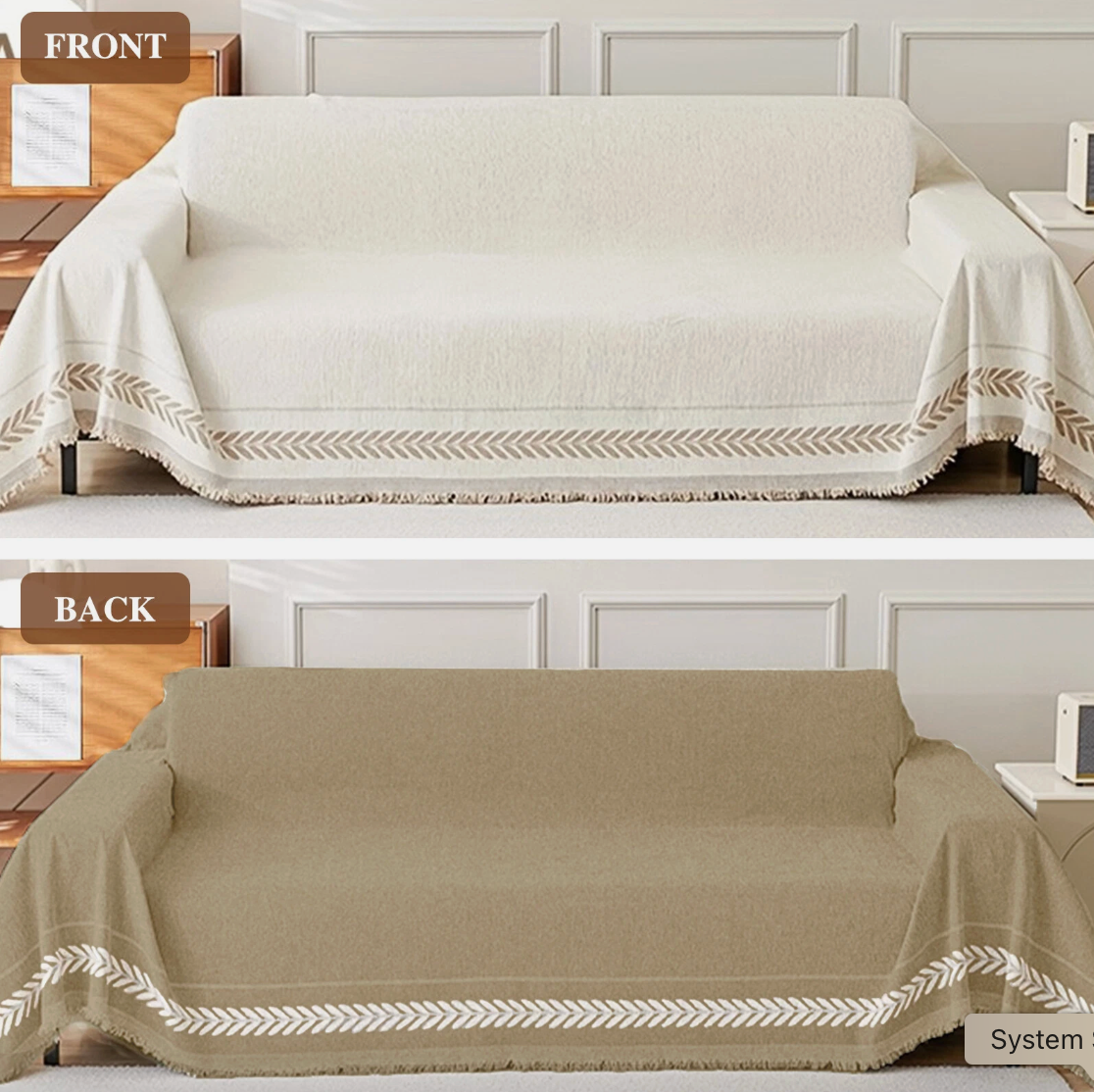 Couch Cover Egyption Biege