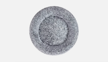 Dog & Cat Calming Plush Bed Moonlight Grey