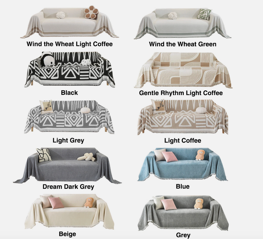 Couch Cover Crème Coffee